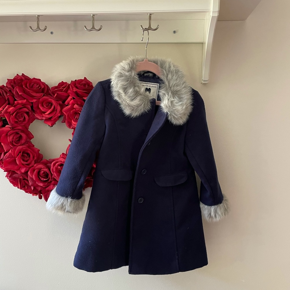 Janie and Jack Navy Toddler’s dress coat
